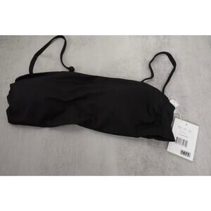 New Andie Swim The Newport Bikini Top Black Women's Size Large 1671-15 AT158